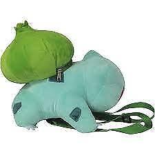 CYPBRANDS Pokémon - Zaino in Peluche Design Bulbasaur Zaino Dimensioni 35 Cm Peluche Verde Prodotto Ufficiale (CyP Brands)