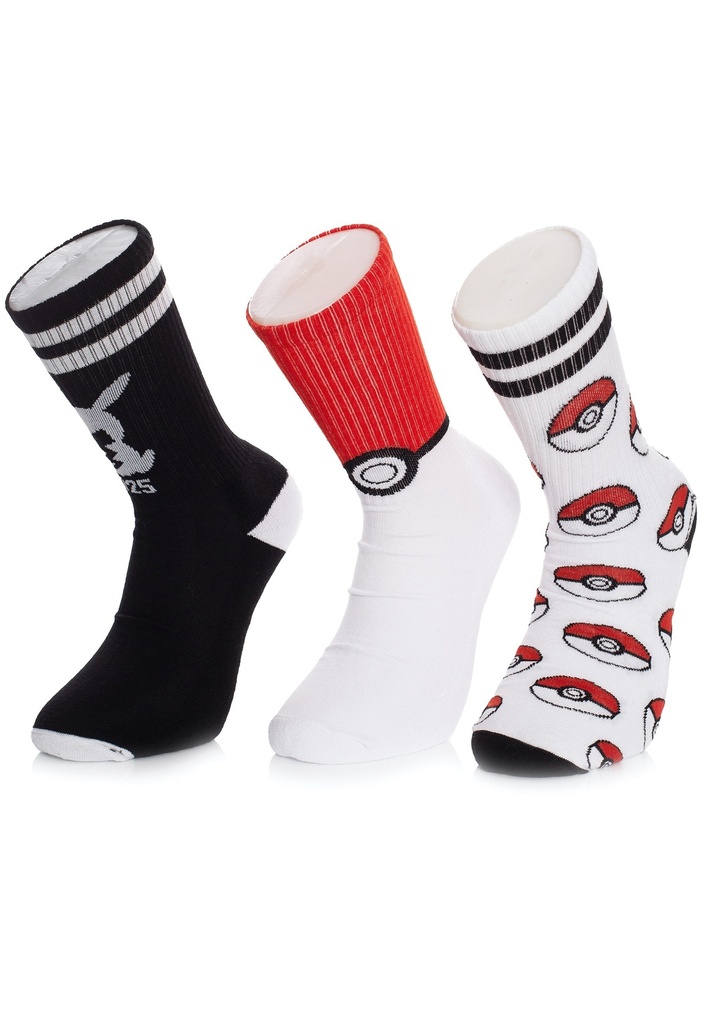 Pokémon - Pack de 3 paires de chaussettes (T43-46)