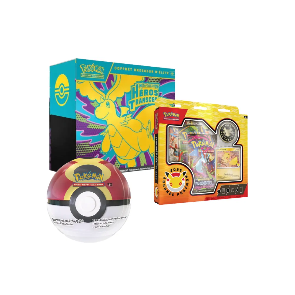 PACK : ETB ME2.5 +TRIPACK 30 ANS + POKEBALL Q4 2025